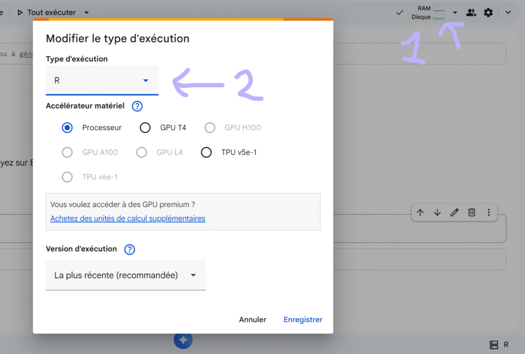 how to use r programming langage in collab