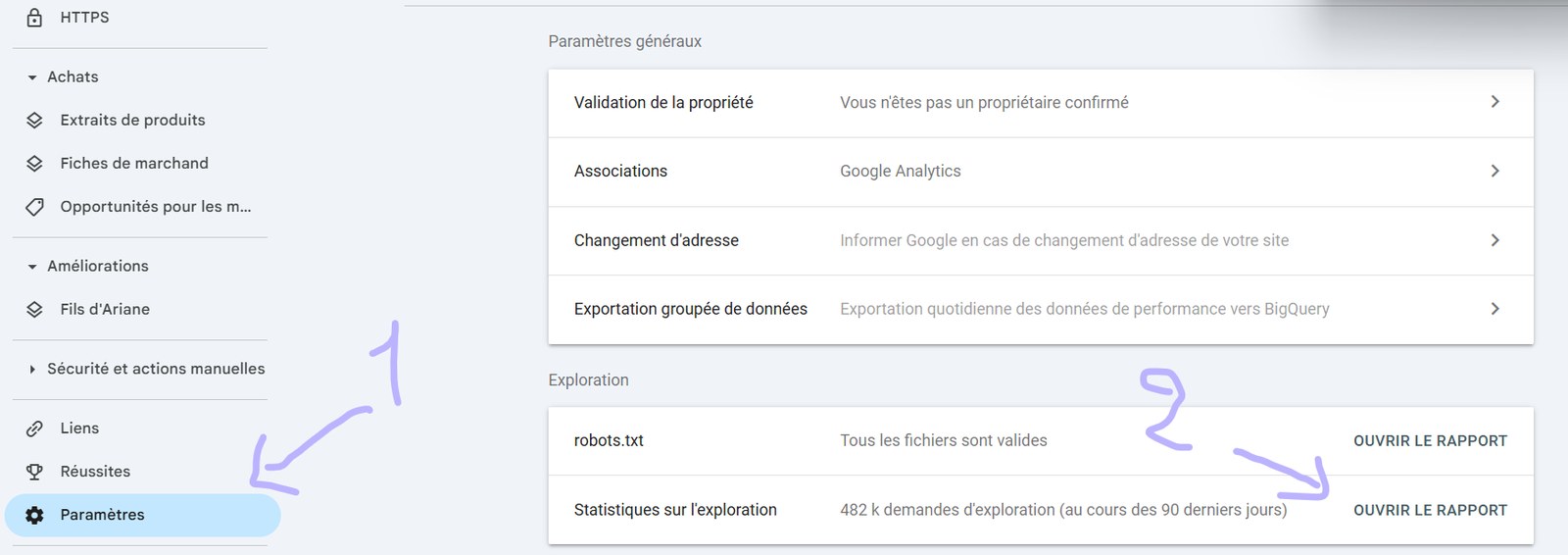 How to access the Crawl Stats report in Google Search Console