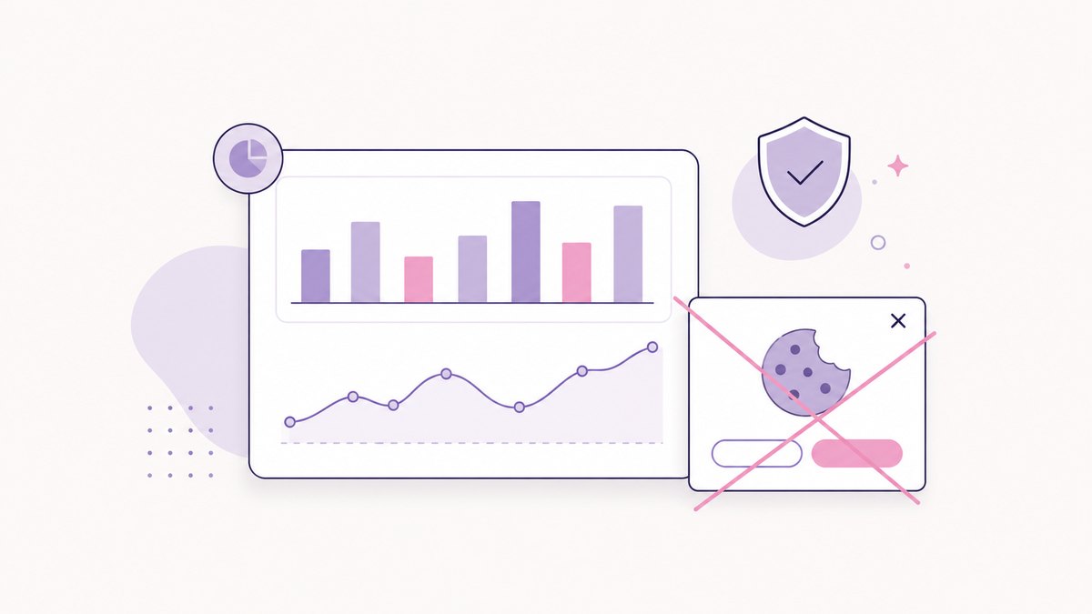 Privacy-first cookieless analytics illustration for the Focalie / Matomo setup